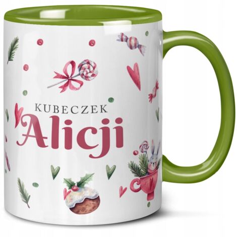 TAZZA DI NATALE CON NOME REGALI DI BABBO NATALE PER BAMBINI NATALE + NOME