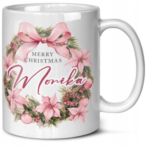 TAZZA DI NATALE CON NOME REGALO PER BAMBINA MOGLIE MADRE NONNA