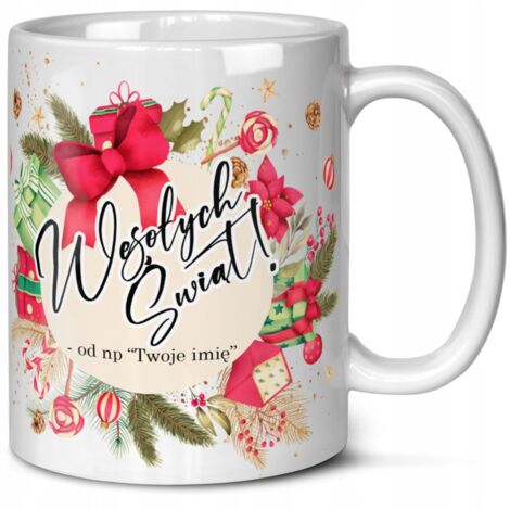 TAZZA DI NATALE CON STAMPA TAZZA DA CAFFÈ COME REGALO PER L'ALBERO DI NATALE DI BABBO NATALE