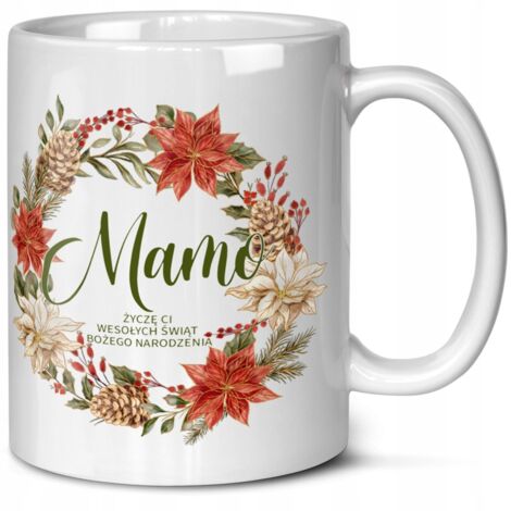 TAZZA DI NATALE REGALO PER LA MAMMA AUGURI DI NATALE MAMMA