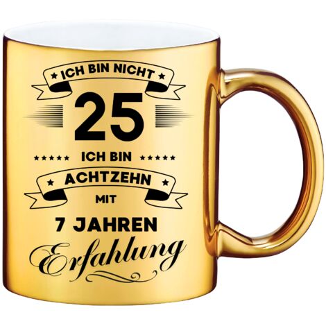 Tazza divertente, regalo per il 25° compleanno