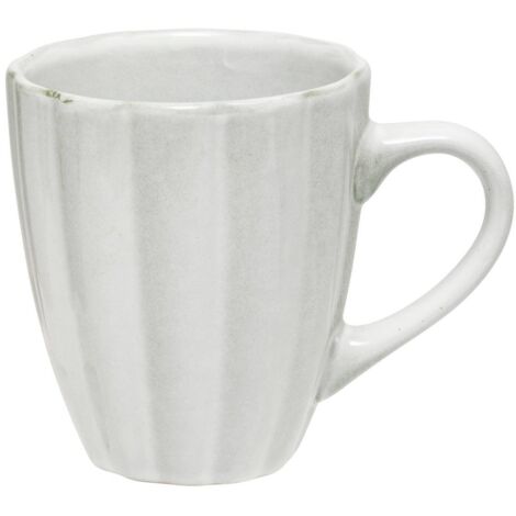 Tazza in ceramica Aude da 370 ml, verde chiaro, fresata