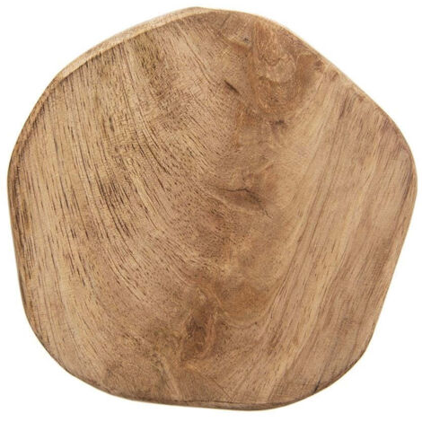 TAZZA IN LEGNO MANGO CON SUPPORTO E PIATTO IN VETRO 10 CM