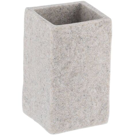 Tazza in poliresina effetto pietra - grigio - Tendance