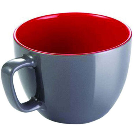 Tazza jumbo ema shine grigia ml.600 - Ø cm.11x8,5h. - 6 pz