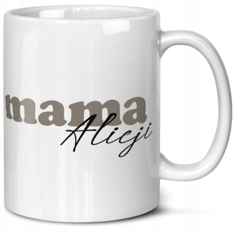 Tazza regalo di compleanno per la festa della mamma con il tuo nome + nome del bambino MAMMA