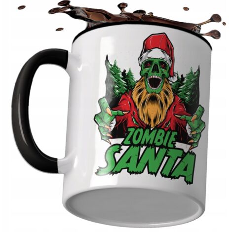 TAZZA REGALO PER NATALE BABBO NATALE CLASSICA STAMPA PERMANENTE COLORI VIVIDI
