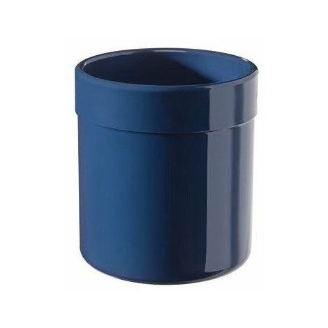Tazza SERIE 477 con fondo piatto acciaio blu