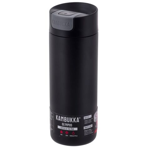 Tazza Termica Kambukka Olympus 500ml in Acciaio Inossidabile Nero Opaco