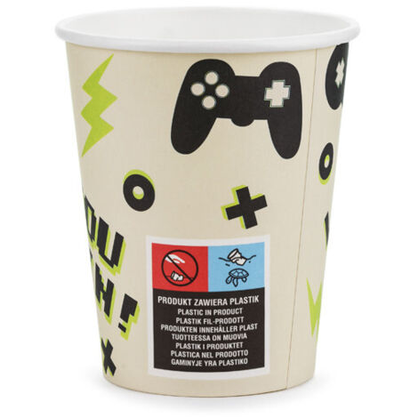 Tazze da gioco, 220 ml, 6 pezzi