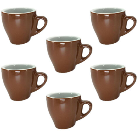 Set Di 6 Tazzine Da Caffè Espresso Azzurre - 90ml, Porcellana, Lavabile In Lavastoviglie - Foto 7