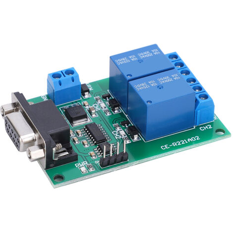 TB351 2-Kanal-Seriellport-Relaismodul mit RS232-Protokoll, UART-Protokoll, DB9-Schnittstelle und Fernsteuerungs-Schaltplatine