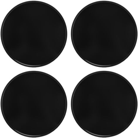Tbest 69mm Radnabenkappen, ABS-Nabenabdeckung, 4-teiliges Set, versiegelter Schutz, perfekt passend für Original-Fahrzeug-Upgrade (Schwarz)