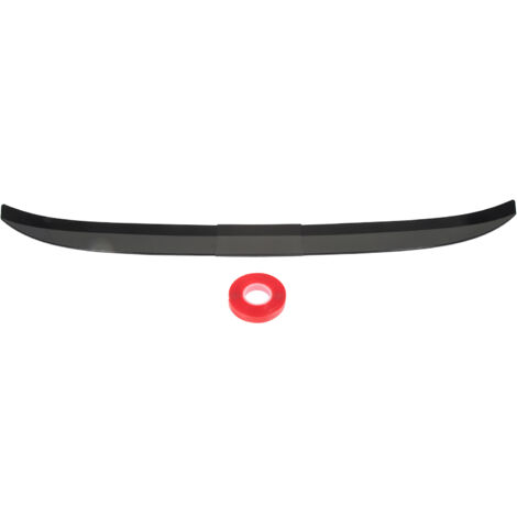 Tbest Lèvre D'aile Arrière Universelle pour Coffre de Voiture, Noir Brillant, ABS Réglable de 116 à 132cm, Design épuré pour Berline coupé, 3 Pièces