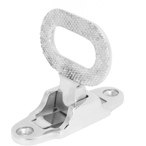 Tbest Mât Pliant en Acier Inoxydable, Marche Antidérapante Universelle pour Bateau, Camping-Car, Camion, Yacht