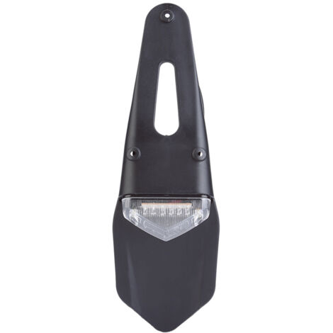 Tbest Motorrad-LED-Rücklicht, universelle wasserdichte und langlebige Kennzeichenbeleuchtung, 12 V ABS Schwarz 32,5 cm für Offroad-Motorräder (SILBER)