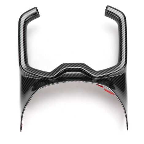 Tbest Porte-gobelet d'eau, Couvercle de Panneau de Changement de Vitesse de Voiture, Autocollant de Garniture, Supports de Style en Fiber de Carbone, Accessoires d'intérieur de