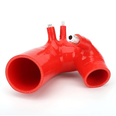 Tbest Silikon-Ansaugschlauch-Set, Hochleistungs- und langlebiger Luftschlauch-Ersatz für 500 1,4L Motor, Upgrade, verbesserte Luftstromeffizienz (Rot)
