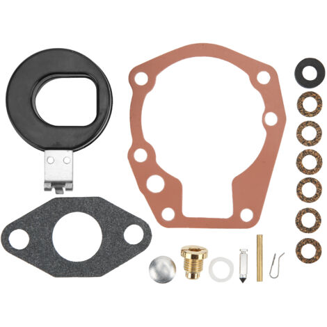 Tbest Vergaser-Reparatursatz, 16-teiliger Vergaser-Reparatursatz 398532 Vergaser-Reparaturset mit Ersatzschwimmer für 2-4 PS.