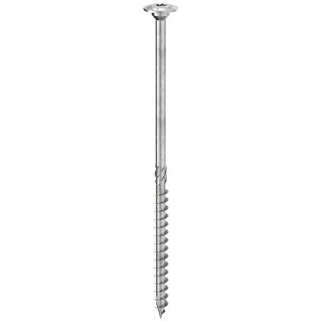 Tbs 10x120 mm. vite testa larga in acciaio al carbonio