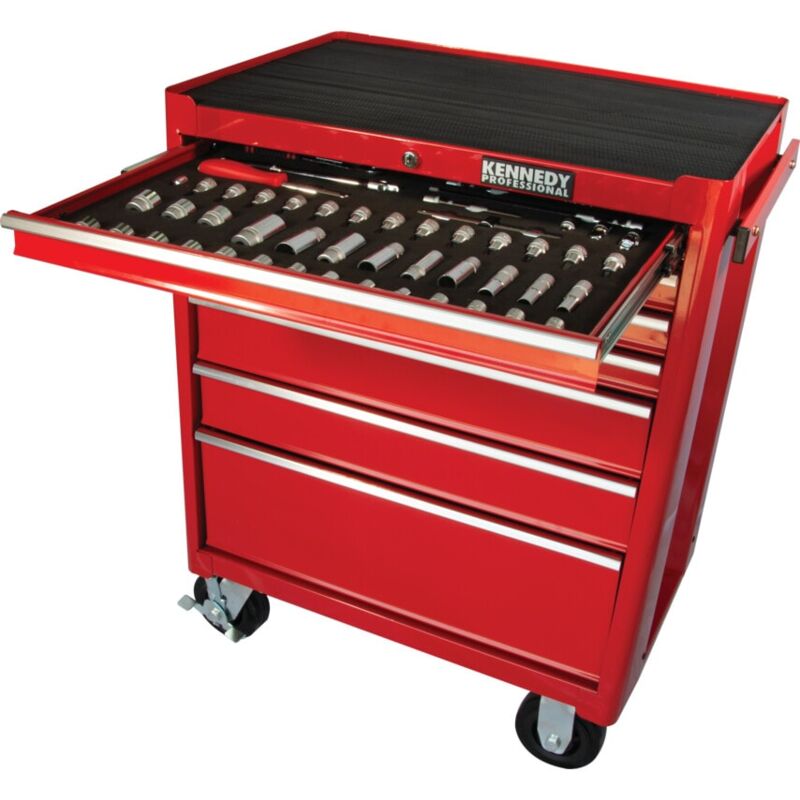 Pro TCC050 7D Tool Control Cabinet Set 50 Piece - Red - Kennedy