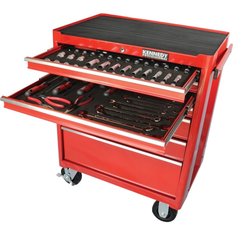 Pro TCC075 7D Tool Control Cabinet Set 75 Piece - Red - Kennedy