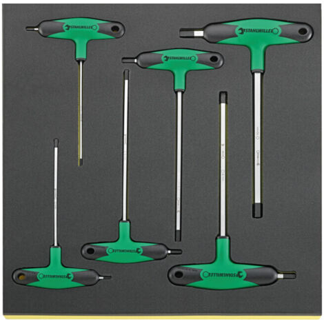 TCS 10768-2K/6 Tournevis coudés en plateau TCS