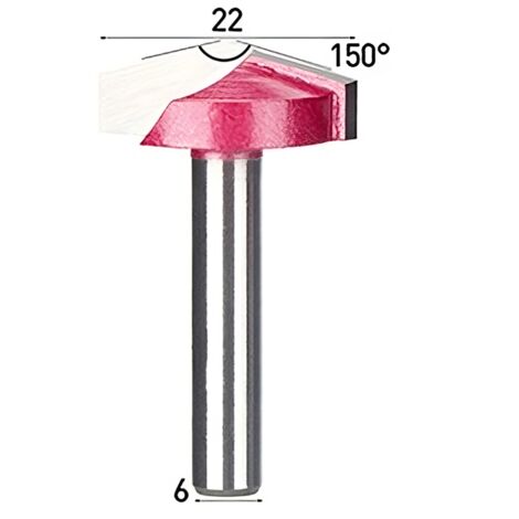 TCT 3D V-Messer 150° 6 x 22 mm Schnitzmesser