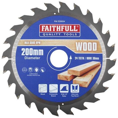 Tct Circular Saw Blade 200 X 30Mm X 24T Pos