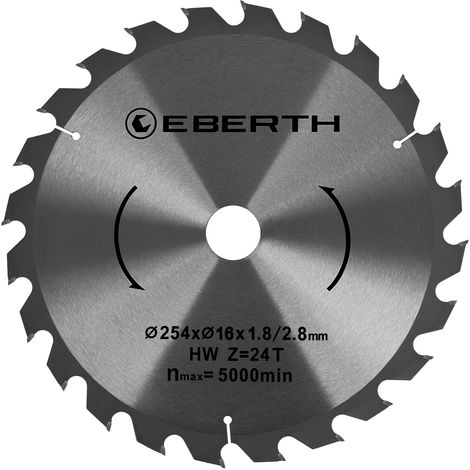 Tct Circular Saw Blade For Wood Cuts 254 X 1 8 X 16 Mm 24 Teeth