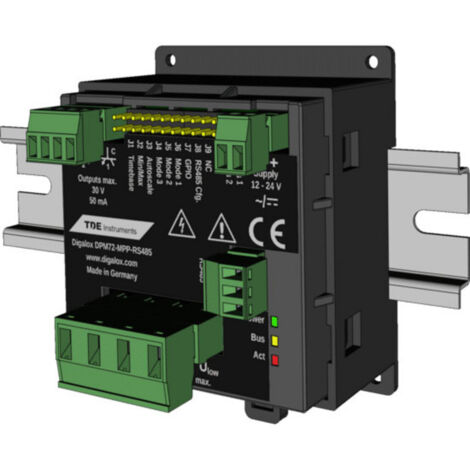 TDE Instruments Digalox DPM72-MP+-RS485-DIN Digitales Hutschienenmessgerät