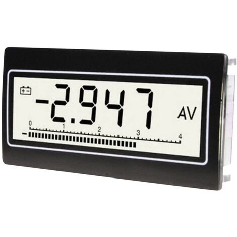 TDE Instruments DPM-802-TW-TV Appareil de mesure numérique à encastrer Tension : 0,1 mV - 300 V DC/AC Courant : 0,1 µA