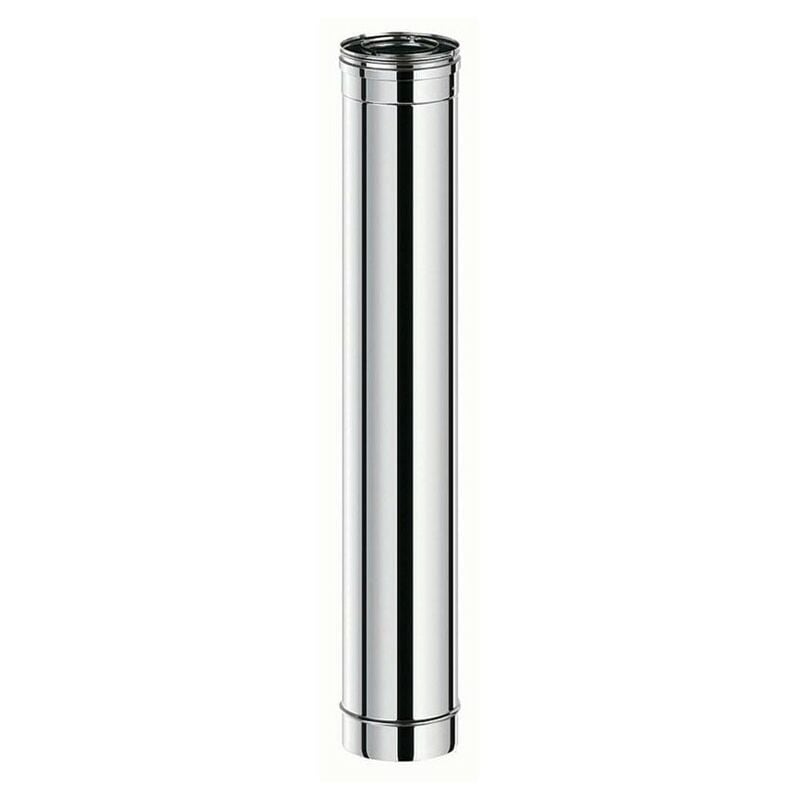 Tdi Conduit concentrique en acier inoxydable polycombustible Inox longueur 100 cm Ø80-125 - à l'unité
