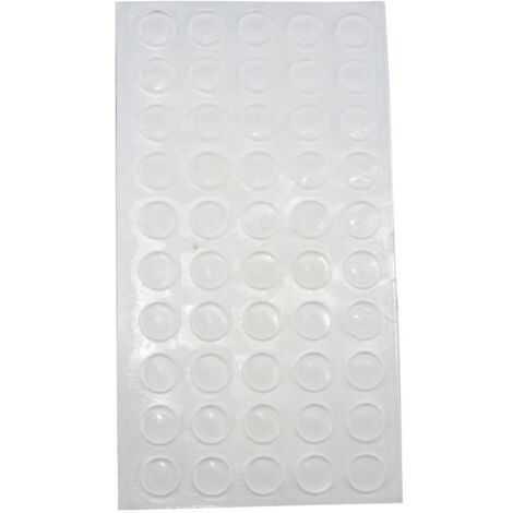 TDK 103333110 - Ammortizzatore di colpi  Ø 8 x 1.6 mm  1 slot con 50 ammortizzatori autoadesivi  Trasparenti