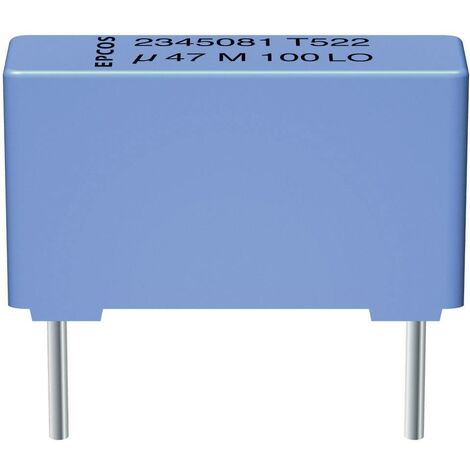 TDK B32524-Q8474-K 1 pc(s) Condensateurs à film MKT sortie radiale 0.47 µF 630 V/DC 10 % 27.5 mm (L x l x H) 31.5 x 11 x 21 mm S79761