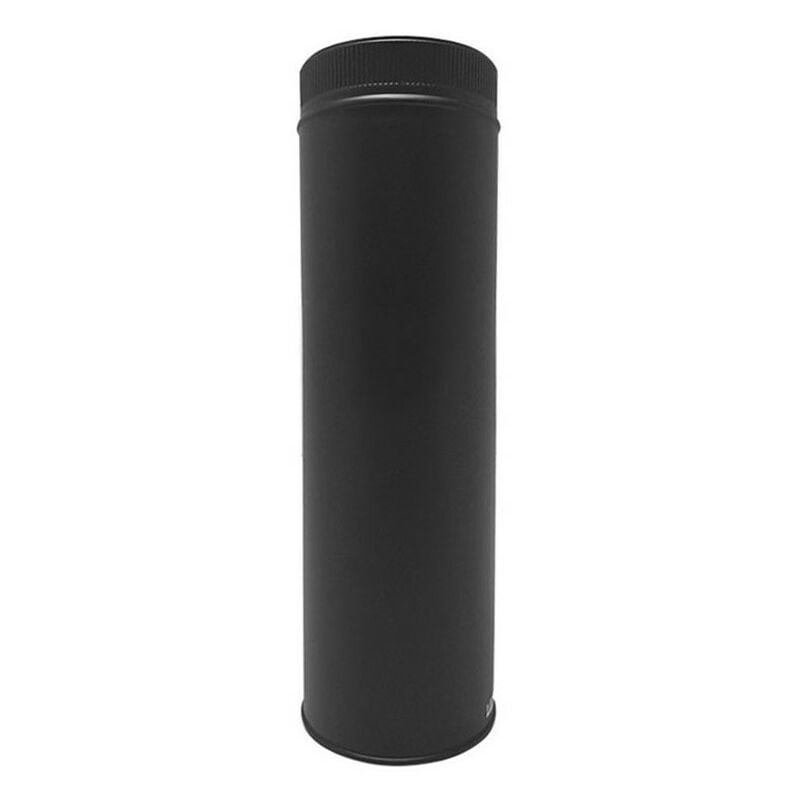 TDPI500 Conduit double paroi isolé polycombustible longueur 50 cm Noir Ø125 - à l'unité