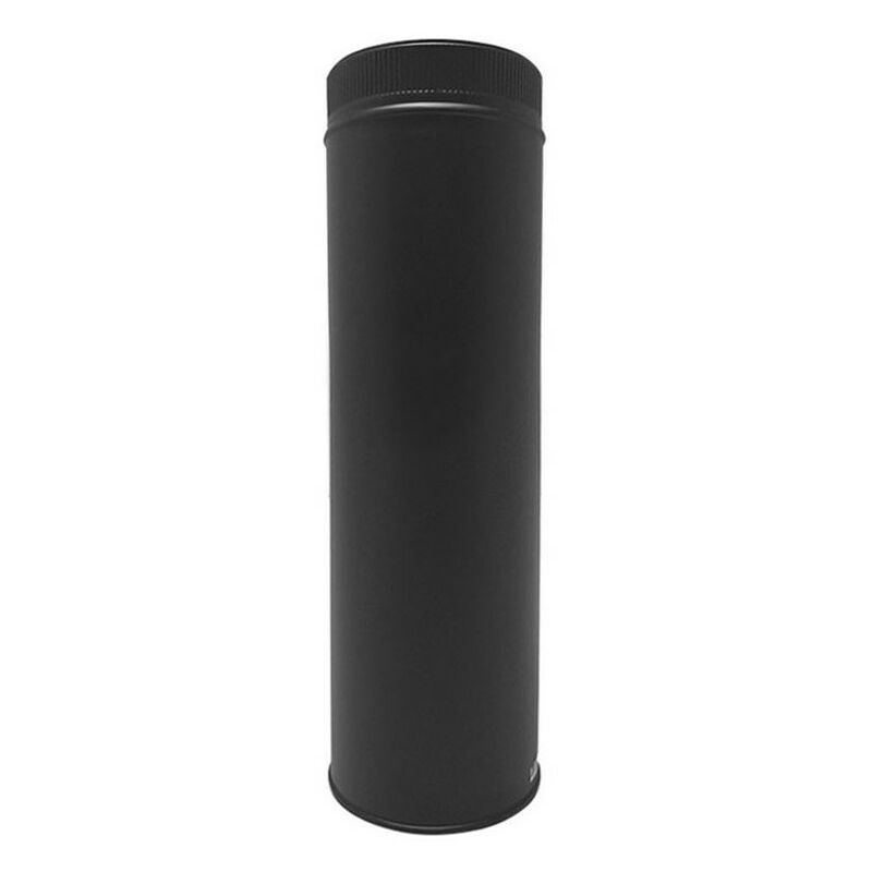 TDPI500 Conduit double paroi isolé polycombustible longueur 50 cm Noir Ø100 - à l'unité