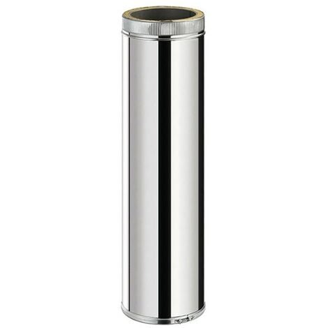 TDPS1000 Conduit double paroi isolé pour poêle à bois longueur 100 cm Ø150 - à l'unité