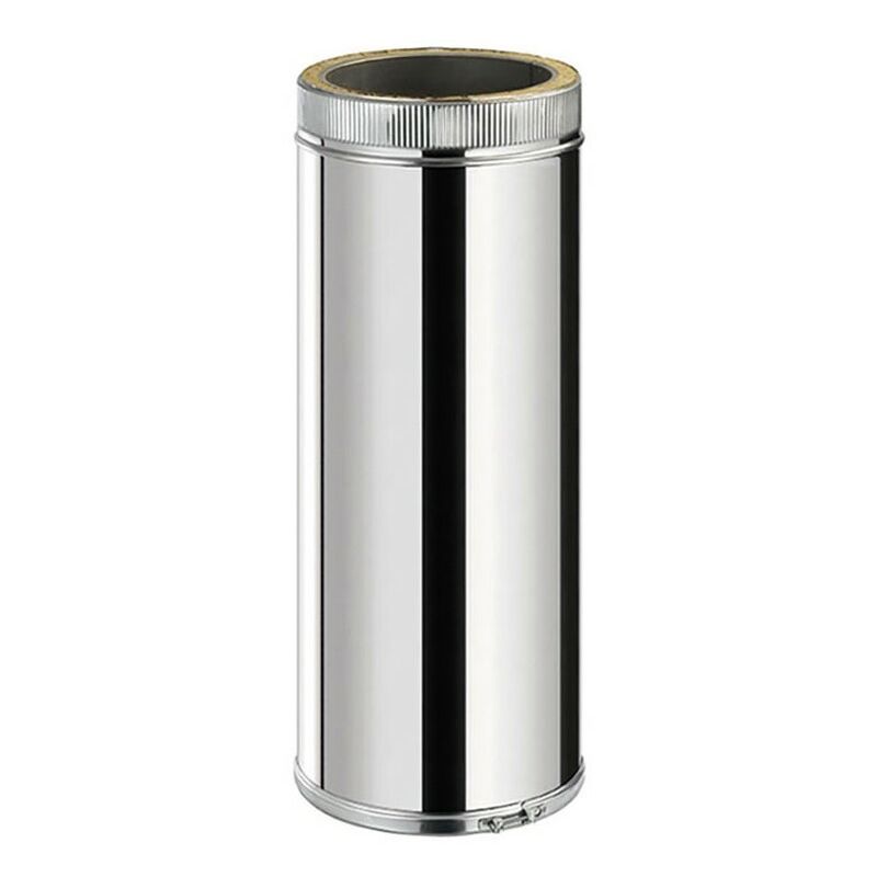 TDPS500 Conduit double paroi isolé pour poêle à bois longueur 50 cm Ø200 - à l'unité