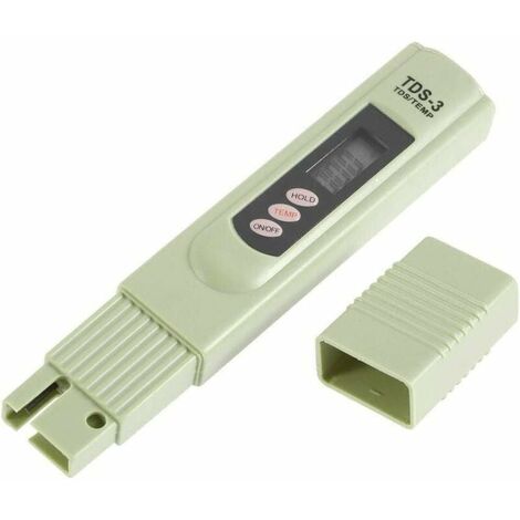 TDS-3 Medidor de calidad de agua potable Probador digital Temperatura PPM Medidor de prueba Pluma Analizador para medir agua potable, hidroponía, acuario, piscina y spa