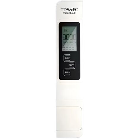 tds messgerät,ppm messgerät Wasser,Wasserqualitätstest Meter,Wasserqualität Tester Multifunktionales digitales LCD Wassertester Temperatur TDS EC Messgerät für Getränkegetränke