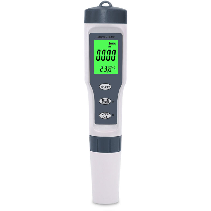 

Happyshopping - TDS Meter 3-en-1 Digital TDS Tester Pen con PH TDS Medicion de temperatura de alta precision 1-19999ppm y 0-14 PH Range Pantalla