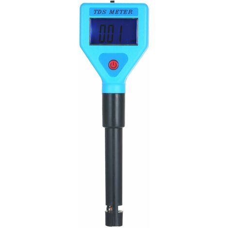 TDS-Tester Wasserqualitätsanalysator Teststift Blaue Hintergrundbeleuchtung Lieferung ohne Batterie