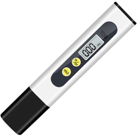 TDS Testeur de Qualité de l'eau Digital Mètre, Test Dureté de l'eau, Test eau aquarium, pour l'industrie Domestique Hydrothérapie, 0-999 PPM, pour Les Aquariums, Piscines, Étangs et Eau Potabl