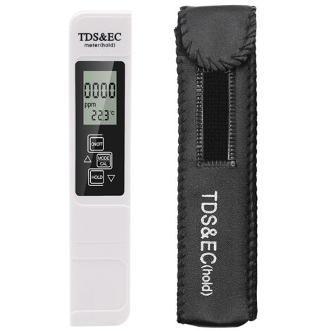 TDS Testeur Multifonctionnel Digital 3 en 1 Mesure TDS EC et Temperature avec Grand Ecran LCD Numérique Moniteur de la Qualité d'eau Potable,Culture Hydroponique et Plus(ne peut pas tester le ph), 152