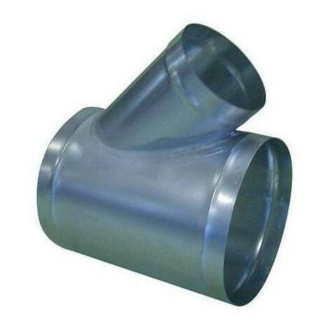 Té 45 degrés oblique galva diam 80/80 - TE 80/80/45 UNELVENT - 864771 Diamètre 80 mm / 80 mm