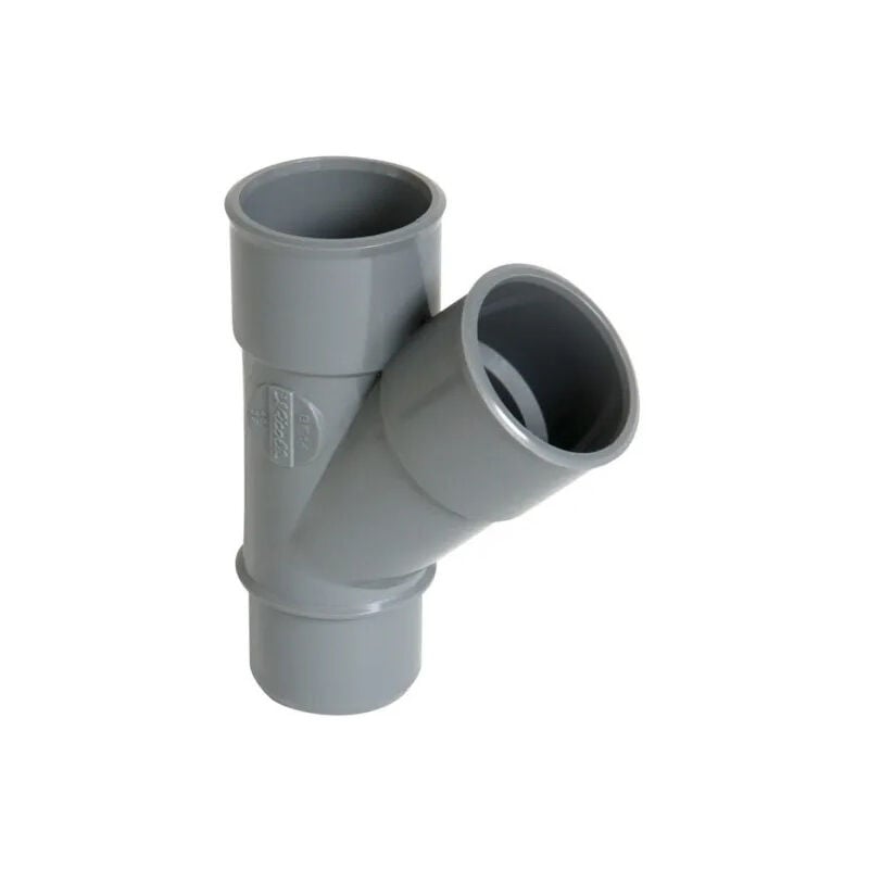 Nicoll - Té pvc 45 degré réduit mf 200/100/200