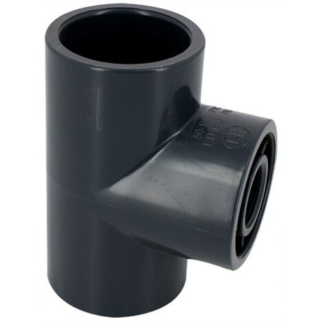 Té 90° mixte femelle PVC Unité 50x1/2''