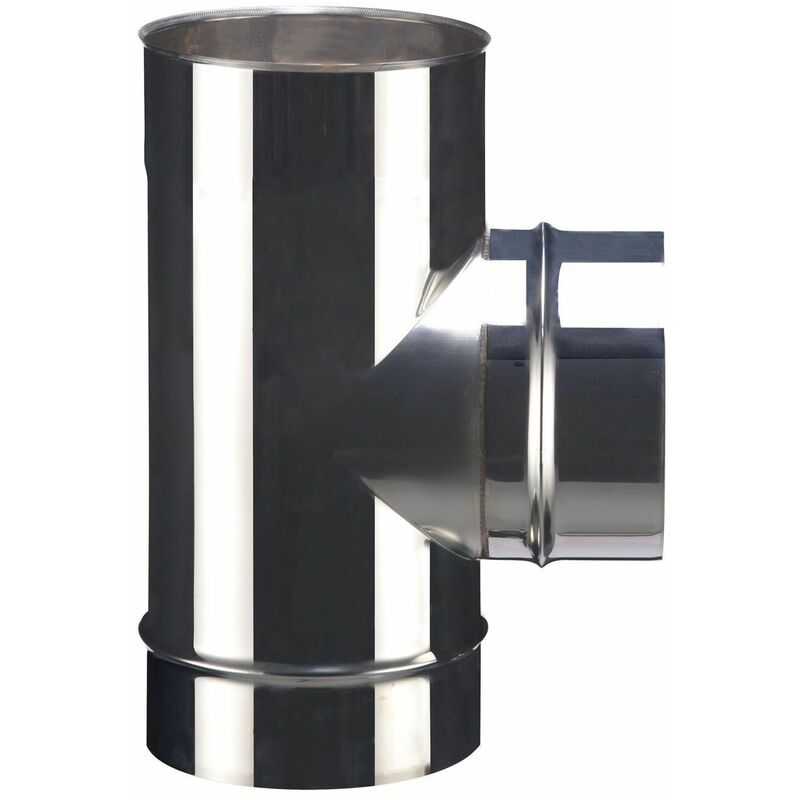 Té 90° nu inox soi - Diamètre : 130