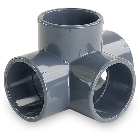 TE 90º PVC PRESION ENCOLAR 4V 63